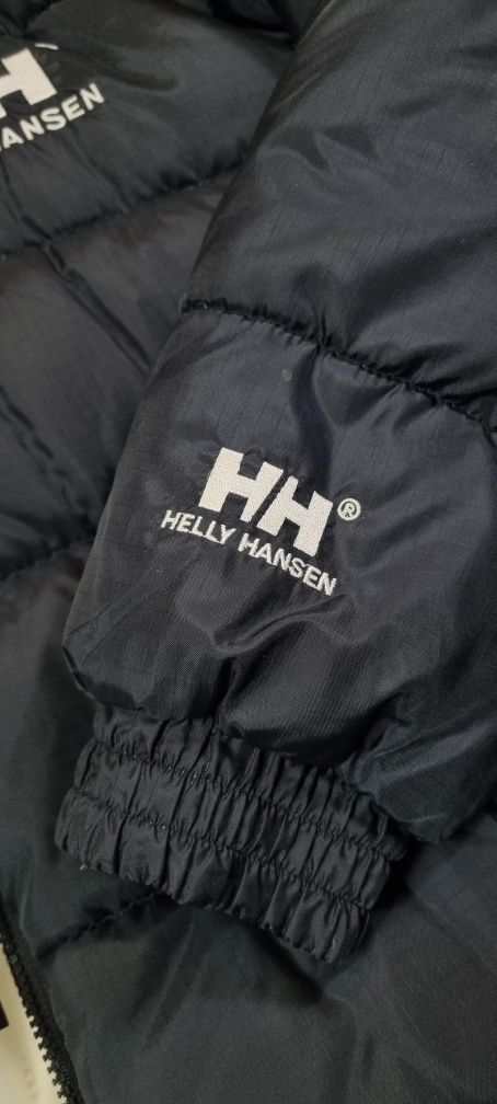 Kurtka męska Helly Hansen, puchowa, zimowa, puffer, dwustronna, logo