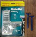 Wkłady Gillette Mach 3  18szt głowiczek nożyki + GRATISY