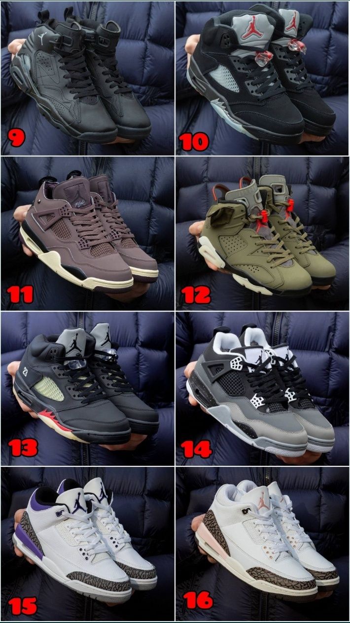 БЕЗ ПЕРЕДПЛАТИ‼️ Кросівки Nike Air Jordan 3, 4, 5, 6, 11 /Найк Джордан