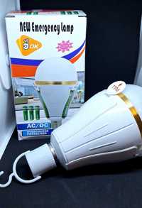 Лампа аккумуляторная Led, лампочка аккумуляторная LED 30Вт(три акумуля