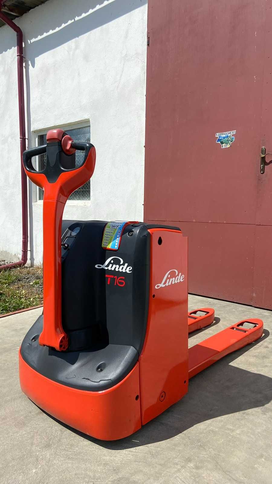 Штабелер рокла електро самохідна  1065 LINDE T16 1,6т 2017