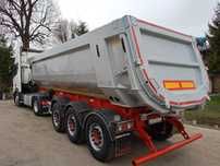 INTER CARS 27m3, 2014r, tara 5100kg, naczepa wywrotka