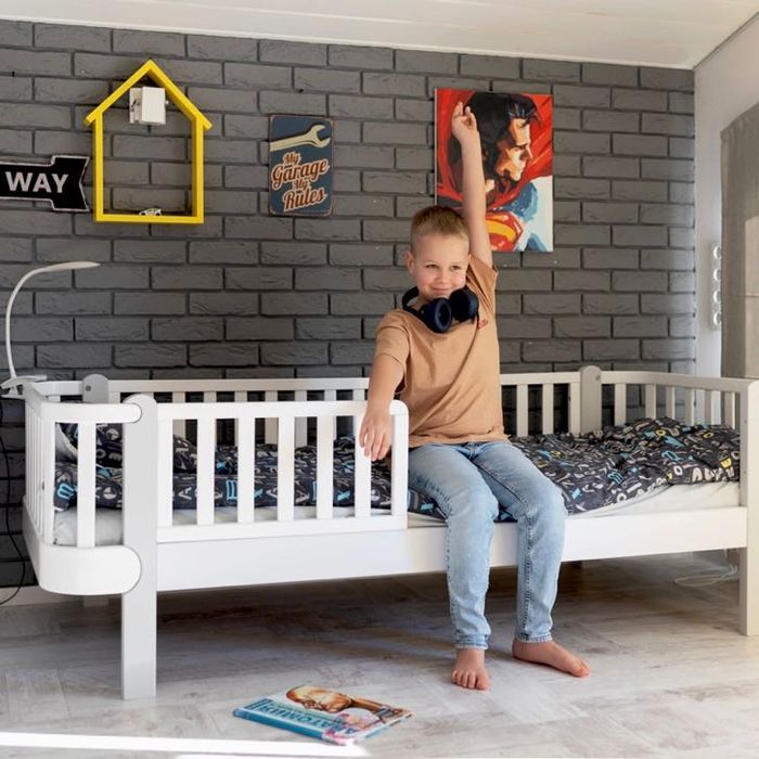 Кровать подростковая Верес Монако Белая 160х80