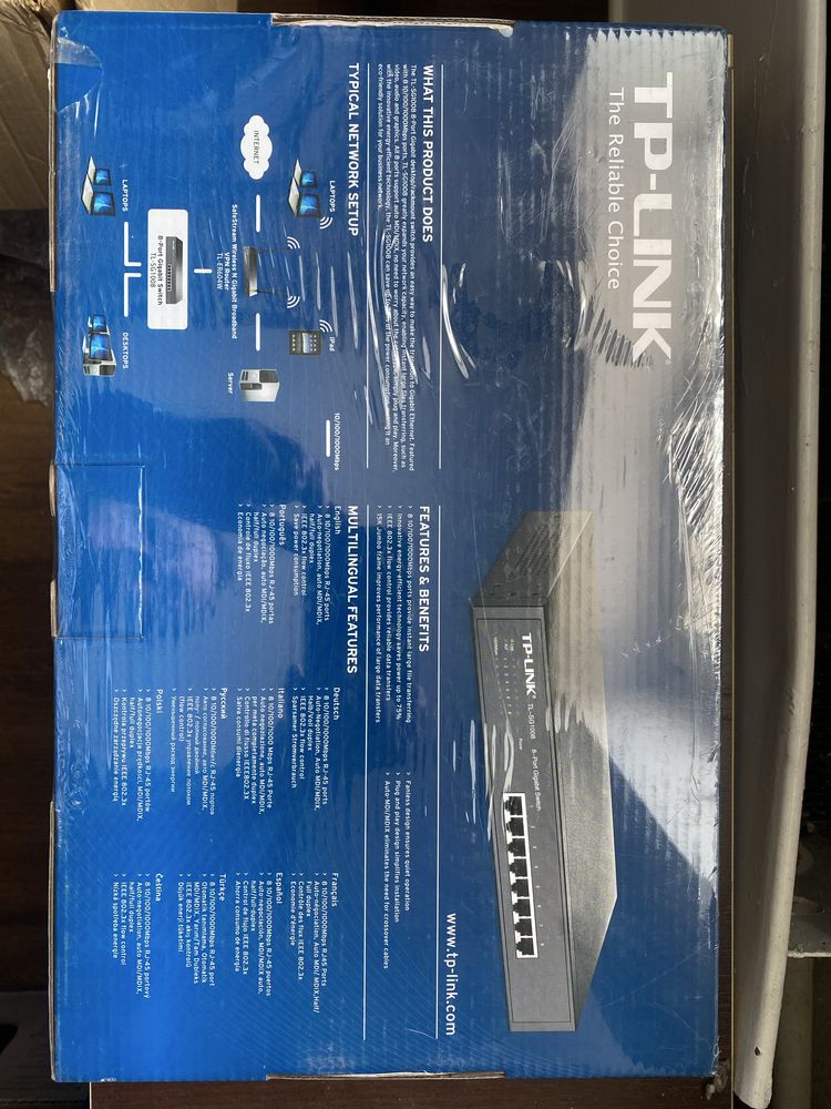 Комутатор TP-Link TL-SG1008