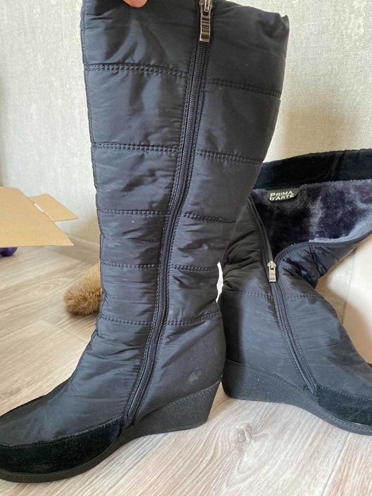 Дутики на танкетке, розмір 40, всередині хутро