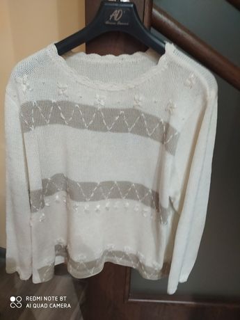 Sweter elegancki bluzka L/XL