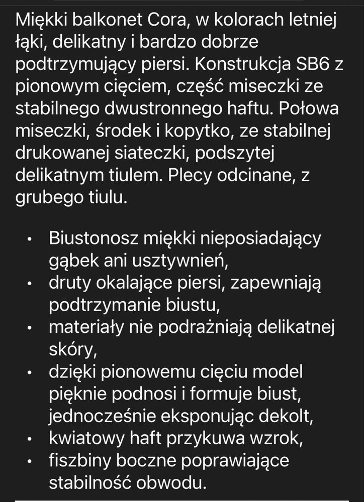 Biustonosz-bardotka 95B GAIA