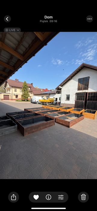 Donice drewniane, donice z drewna, donice ogrodowe.