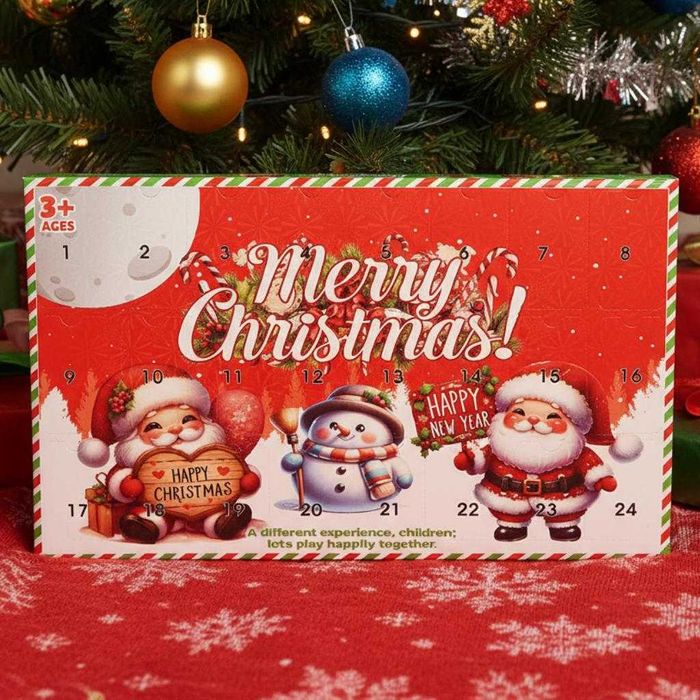 Новорічний адвент календар Merry Christmas з 24 фігурками для дитини