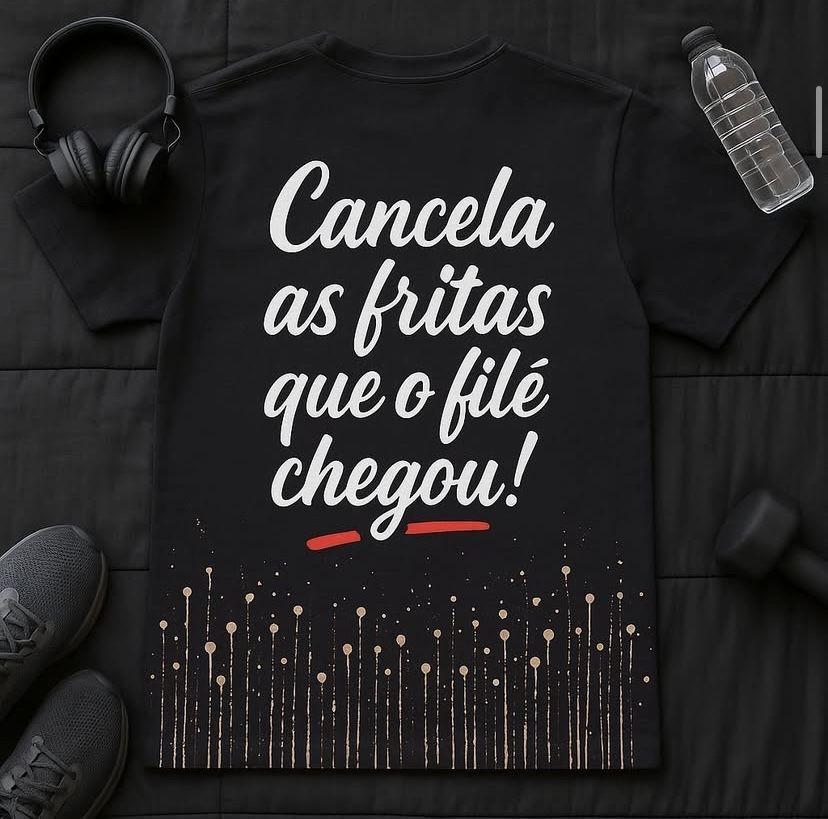 T-shirt ginásio feitas a mao