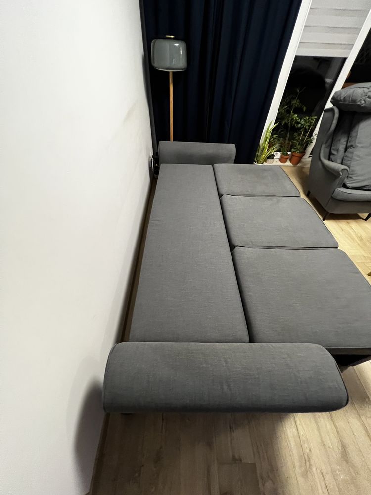 Ikea kanapa sofa Ektorp  rozkładana szara