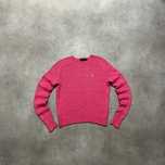 Różowy Sweter Polo Ralph Lauren Knit Sweater Retro Y2K