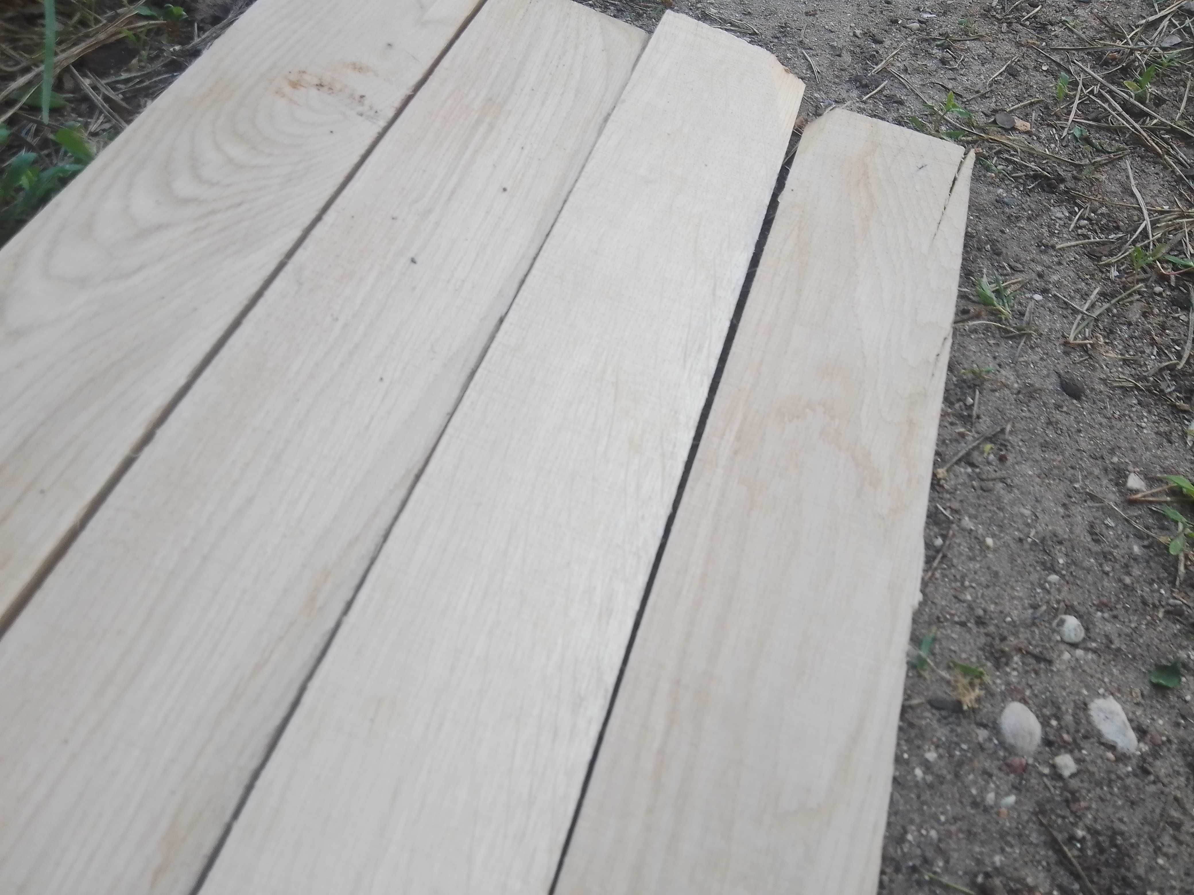 Dębowa deska heblowana, lamela drewniana  130 cm x 6,5 cm, wysyłka