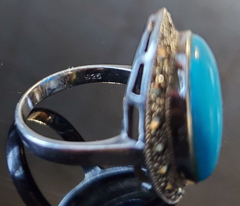 Перстень серебро с бирюзой