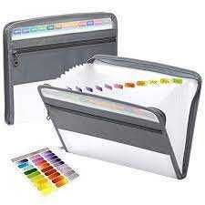 Teczka na Dokumenty Składana 13 Przegródek Biwuar Kolory