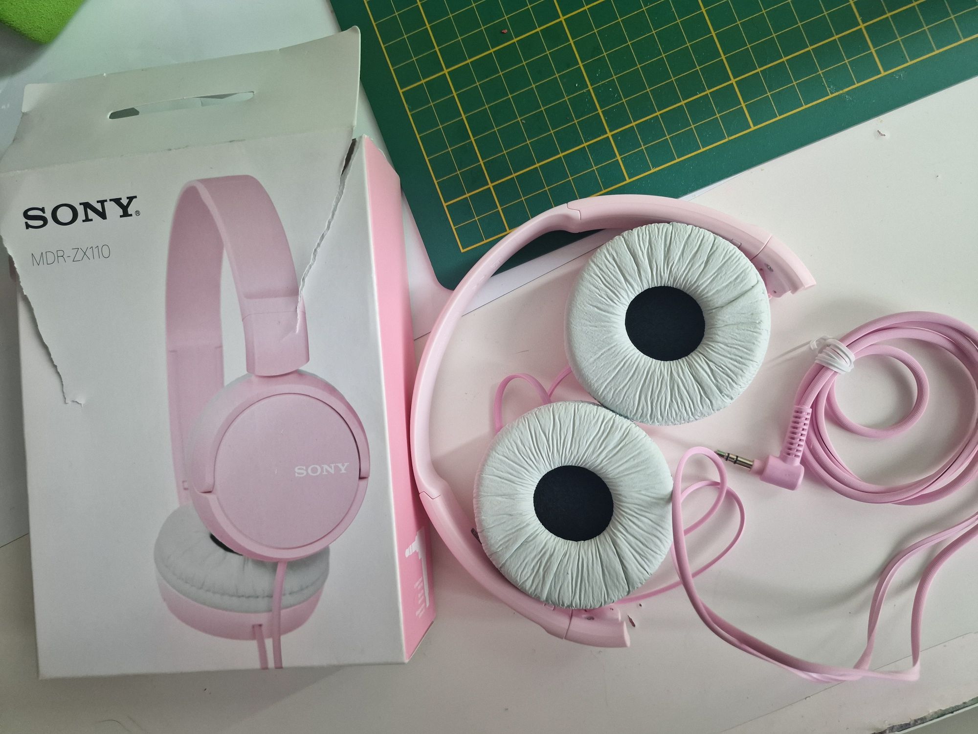 Sluchawki sony różowe Mdr -zx110