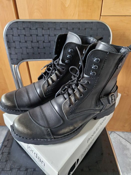 Buty motocyklowe męskie skórzane Jimy rozm. 43 - Jordan Handmade