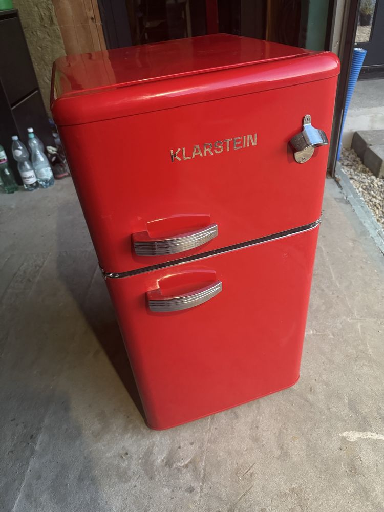 Lodówka klarstein retro czerwona 85cm