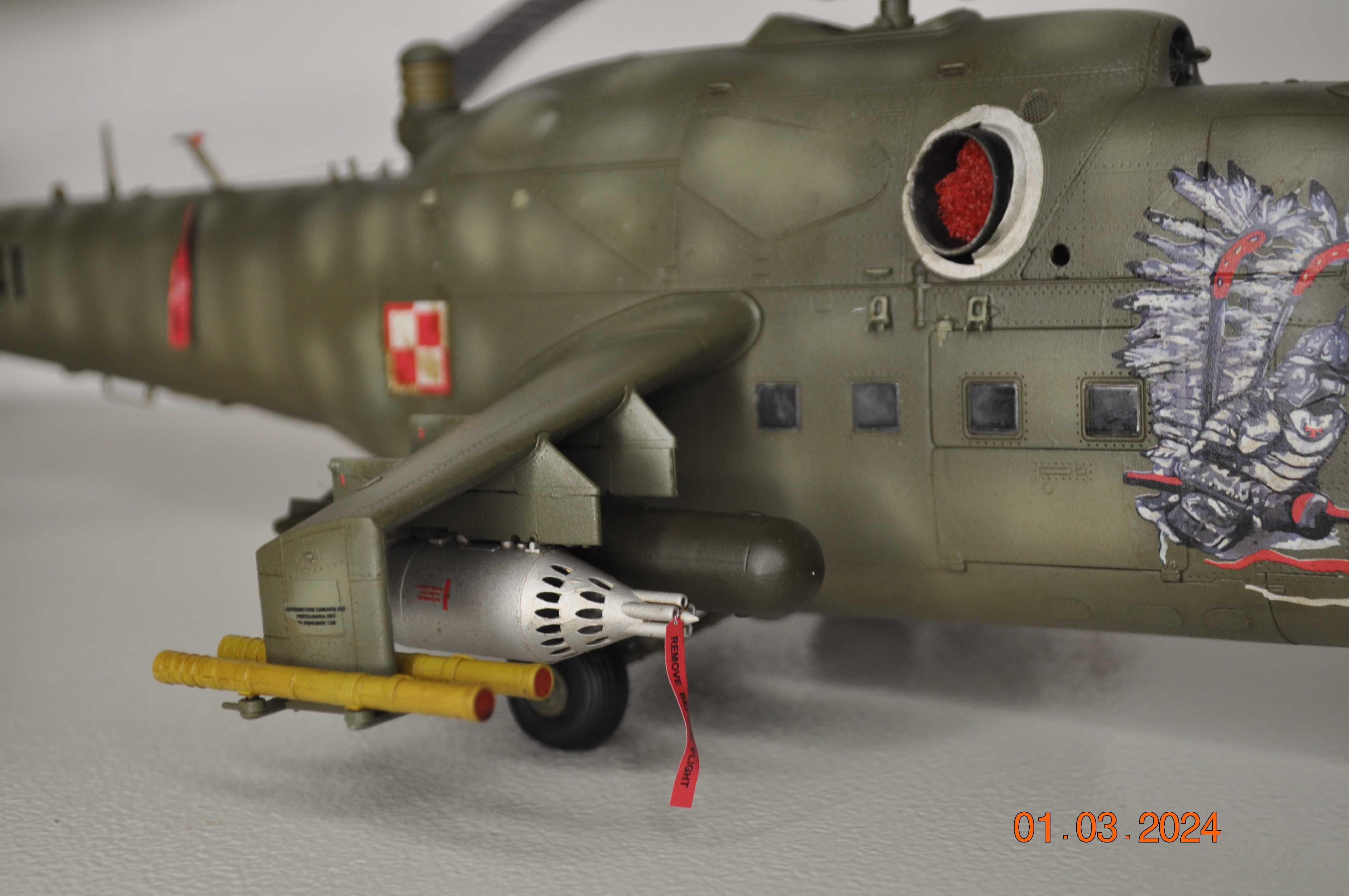 Mi-24 HIND HUSARZ zrobiony gotowy 1/35 polski