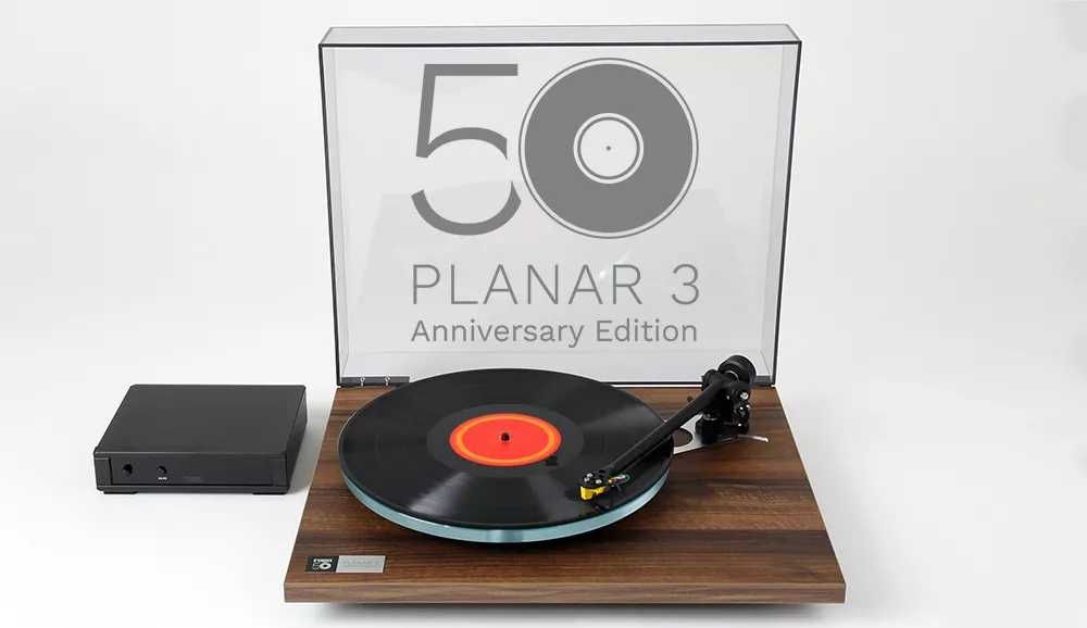Gramofon - REGA PLANAR 3 50TH Anniversary Edition Brązowy OUTLET