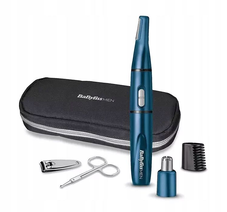 Babyliss 7058PE Men The BLUE EDITION, 5 in 1 mini grooming kit,