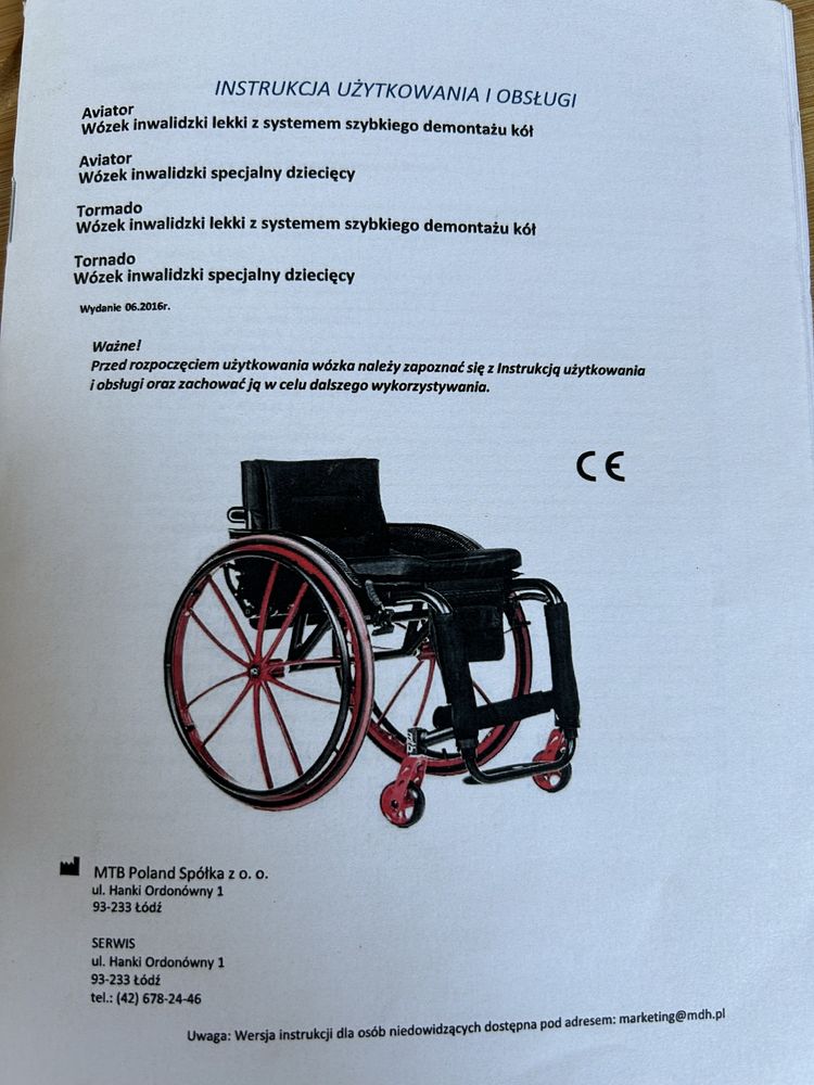 Wózek inwalidzki specjalny dla dziecka