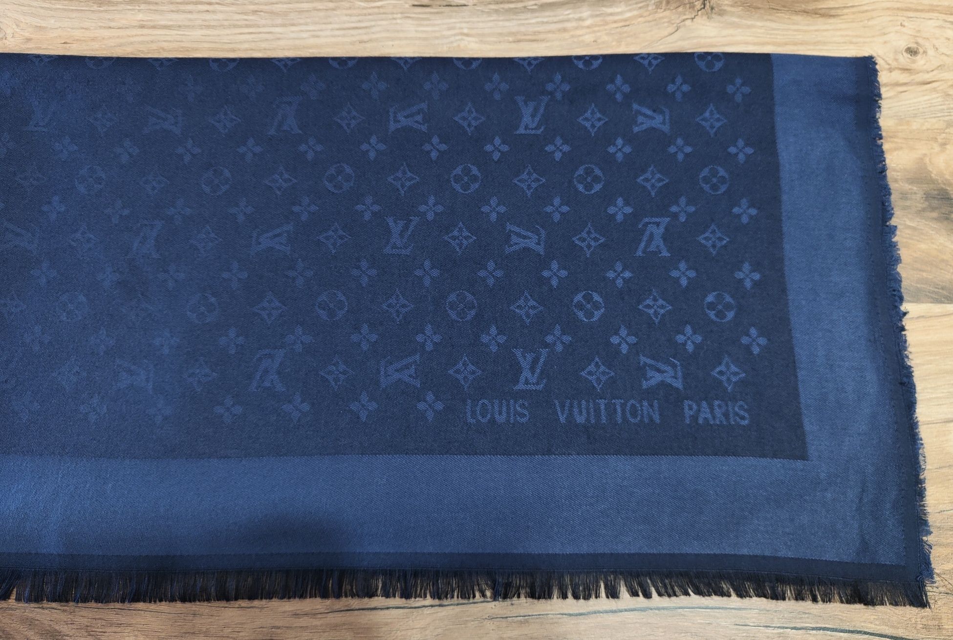 Chusta Louis Vuitton Paris Granatowa damska