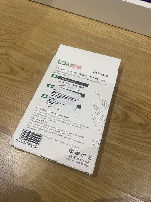 Kit de Ferramentas 7 em 1 para Abertura de Telemóveis