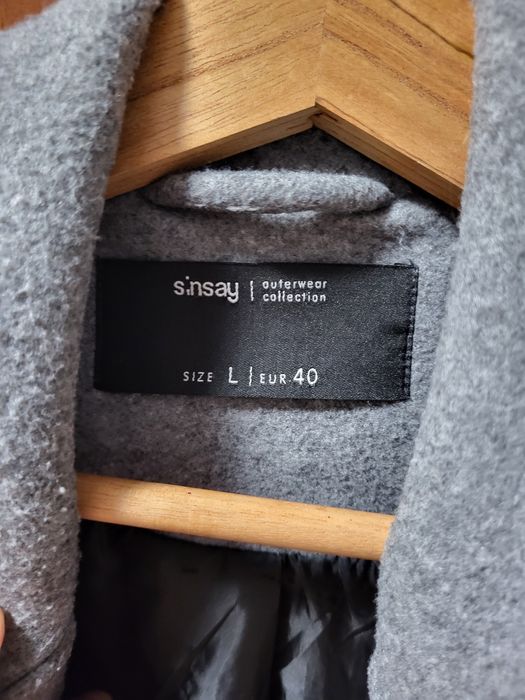 Szary płaszcz Sinsey rozmiar 40