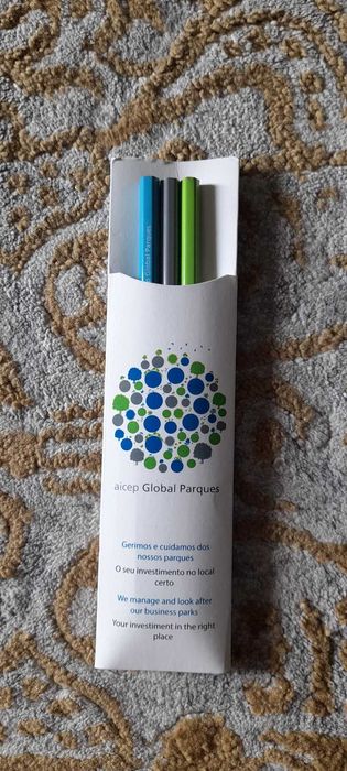 Coleção de 3 lápis em estojo