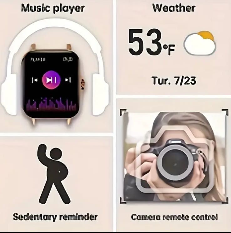 Zegarek SMARTWATCH, sportowy, męski i damski.