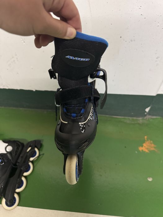 Patins em linha ajustáveis tamanho 32 a 35