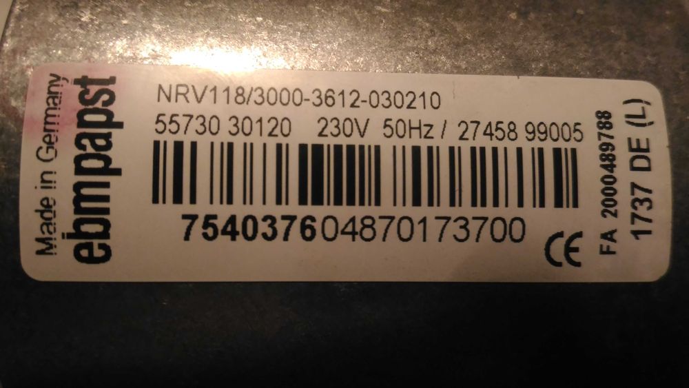 Wentylator do pieca gazowego VIESSMANN