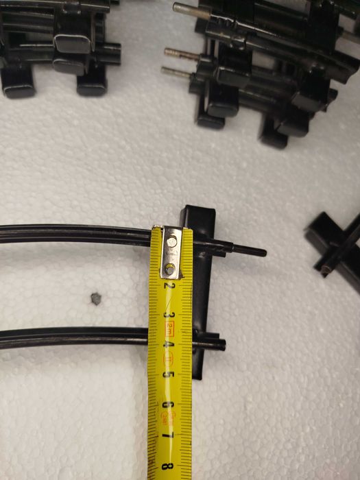 Tory zwrotnica rozjazd do bardzo starej kolejki szer toru 4cm