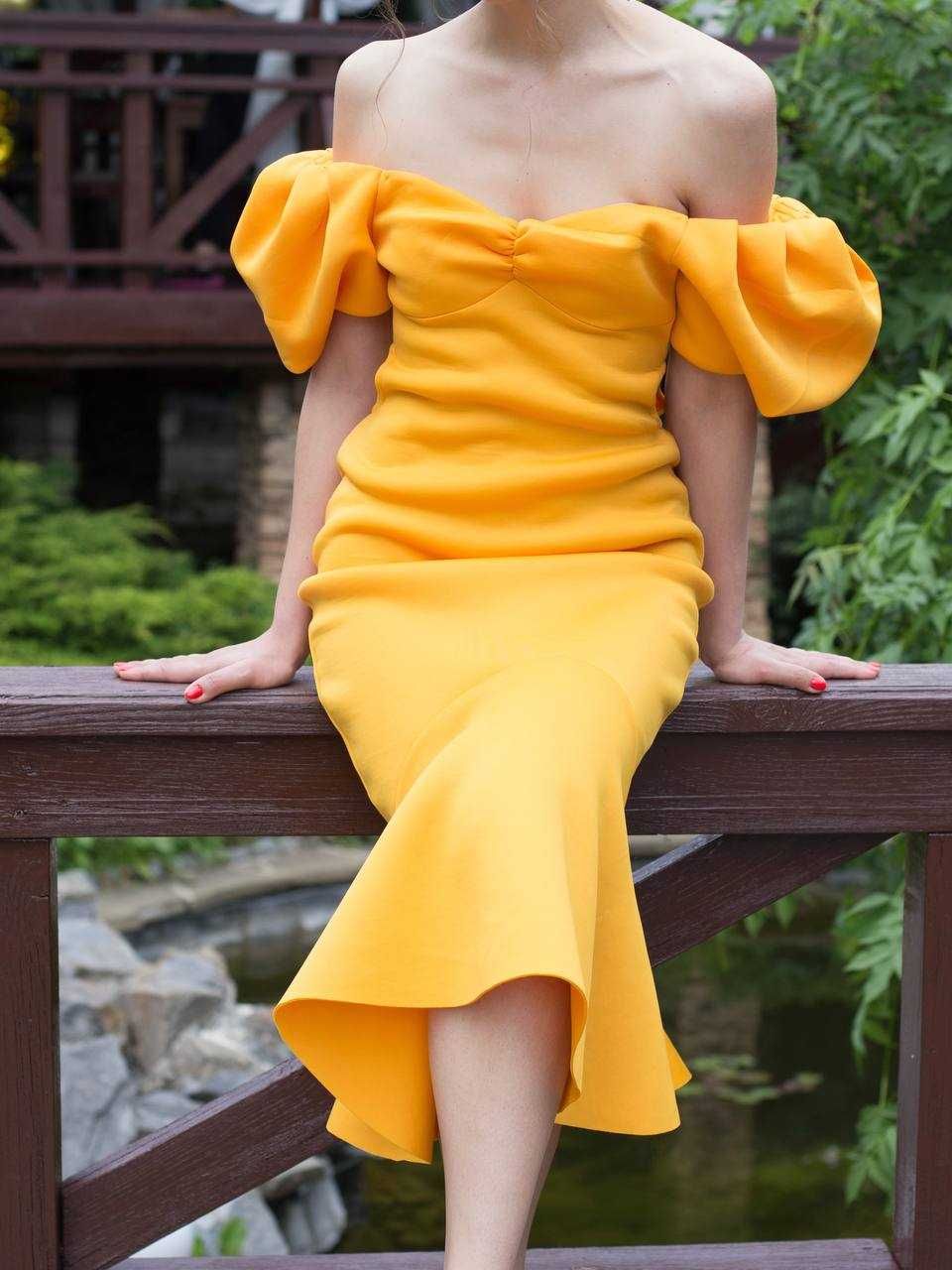Платье жёлтое женское Asos