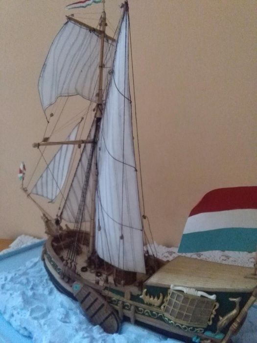 Model Jachtu Holenderskiego z XVIIw