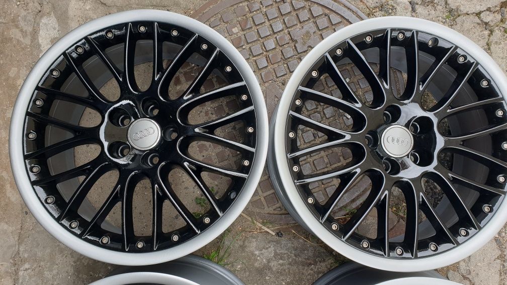 Alufelgi Audi BBS RS 861 19 5x112 8.5J ET 48 Felgi ori czarne 2tlg