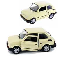 Fiat 126p model WELLY PRL 1:34 maluch kremowy