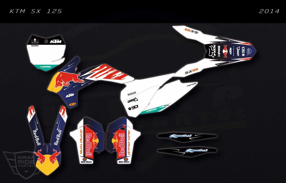 Profesjonalna Okleina PRO MX - KTM SX SXF EXC od 2013 do 2016