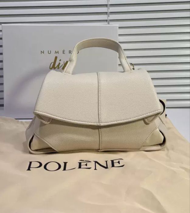 Жіноча сумка POLENE в молочному кольорі