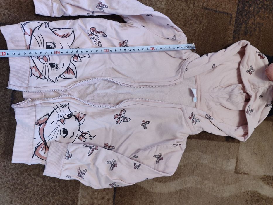 Кофтинка на блискавці для дівчинки, розмір 98