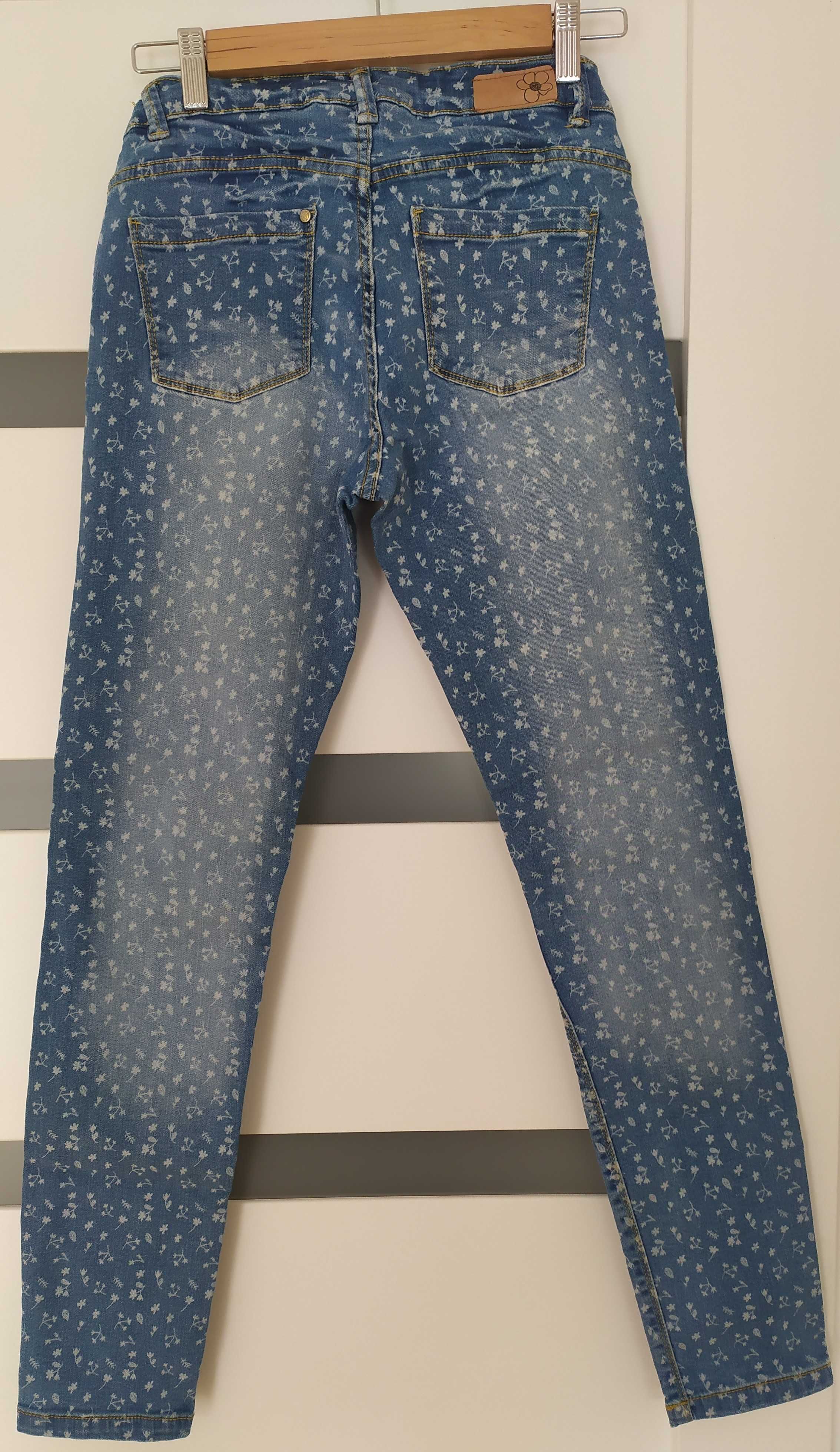 Zestaw Cool Club spodnie jeansy + top print 164 cm