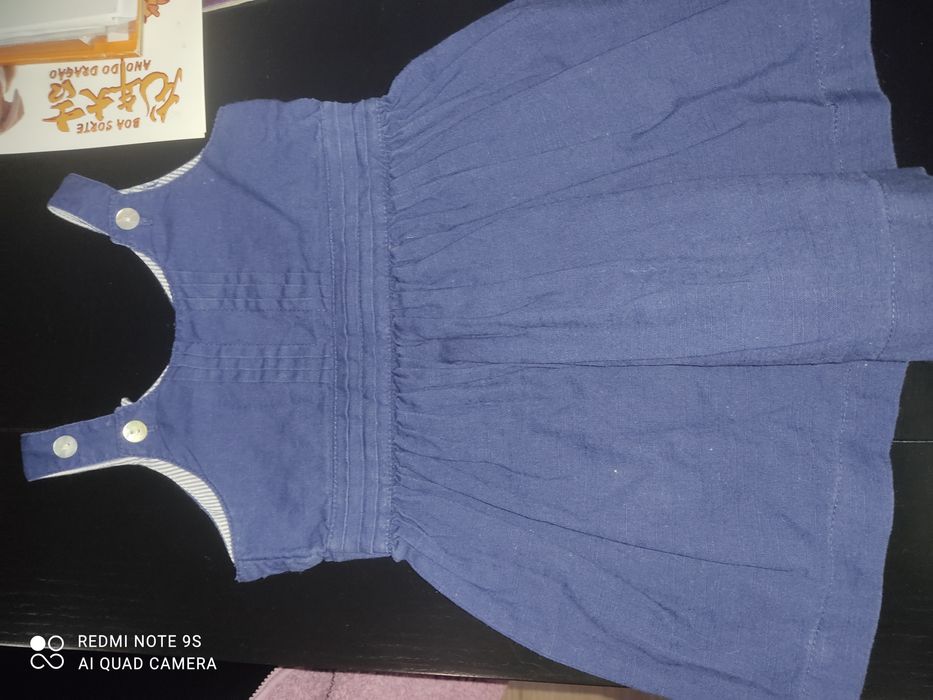 Vestido menina azul