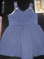 Vestido menina azul