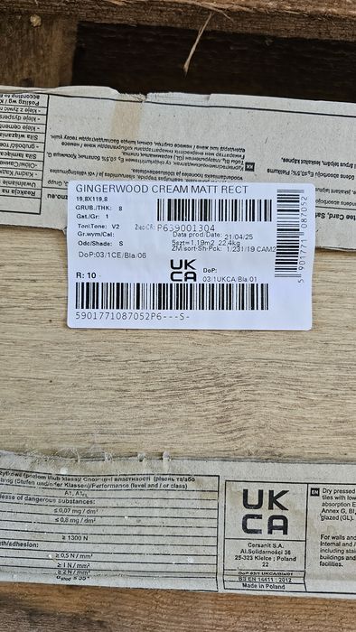 Plytki gres Gingerwood Cream Matt