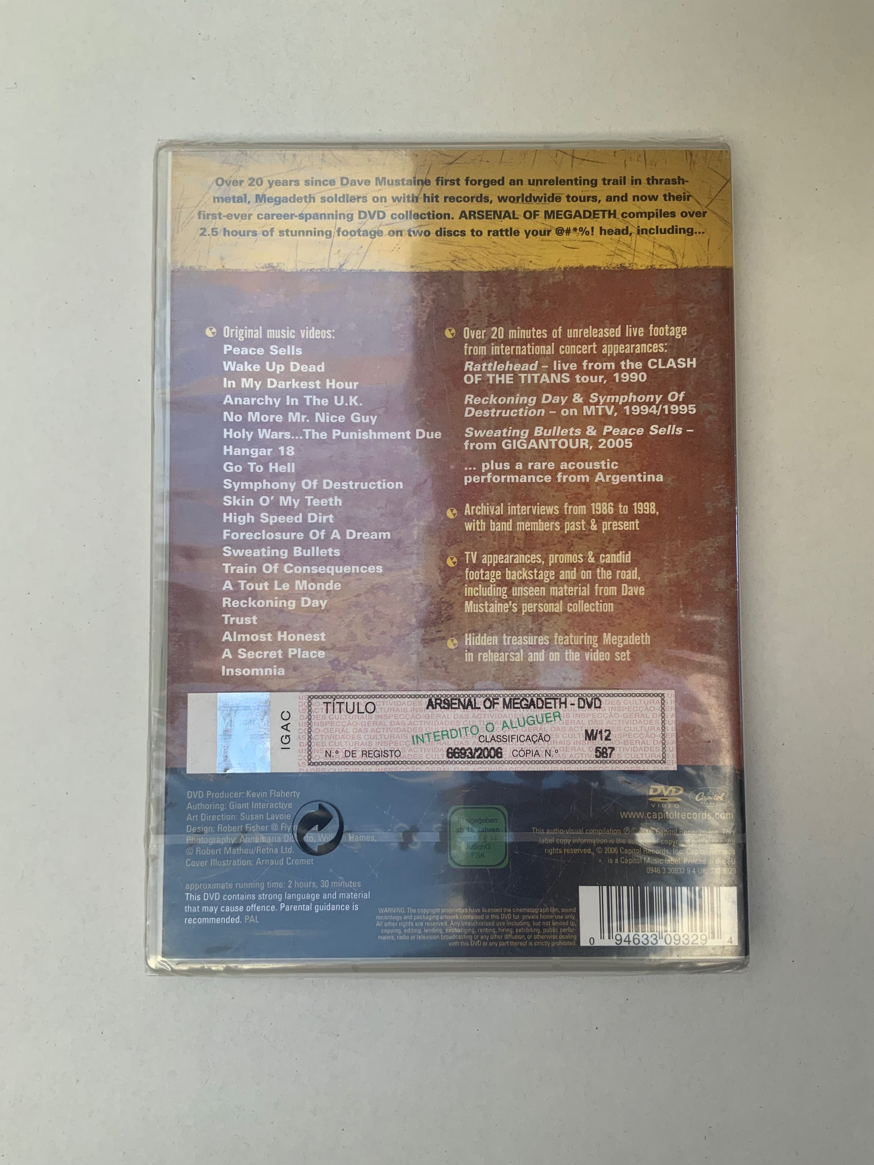 Arsenal of Megadeth DVD