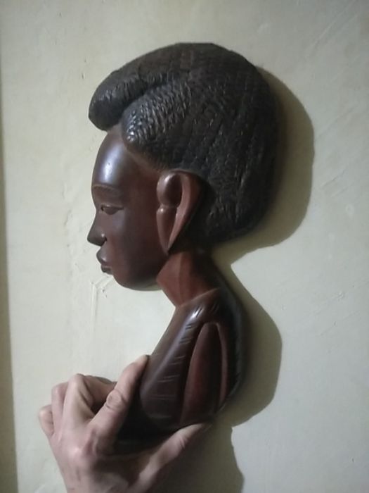 Барельеф из африки ручная работа железное дерево