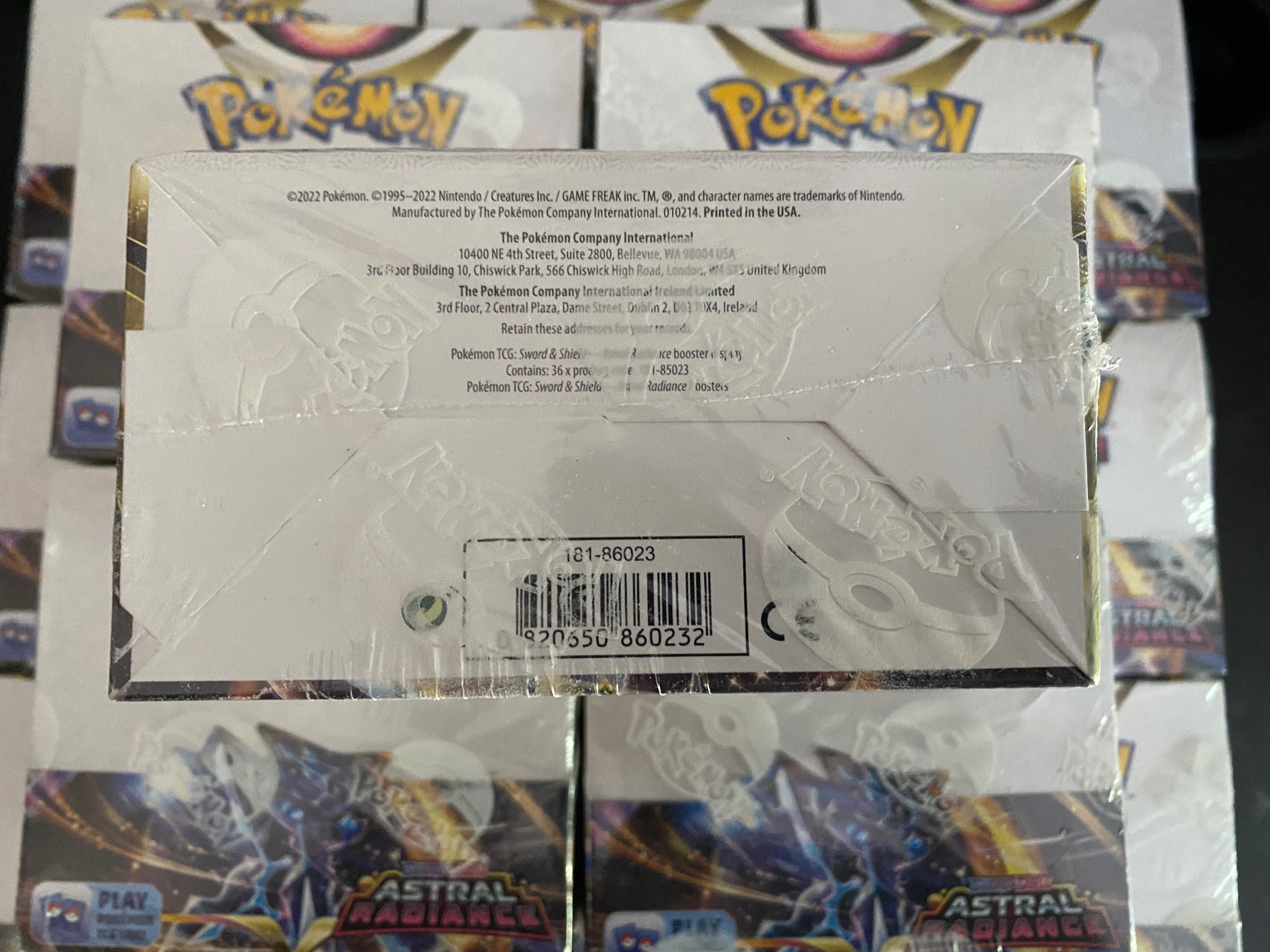 Pokémon Astral Radiance Booster Box seladas em Inglês