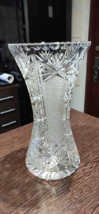 Duży kryształowy wazon PRL