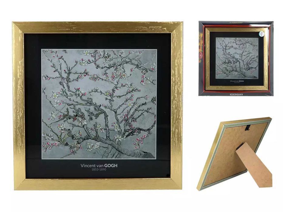 Obrazek - V. van Gogh, Kwitnący migdałowiec, srebrny (CARMANI)